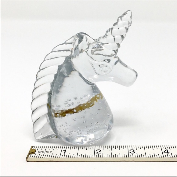 Mystical Magical Vintage Glass Unicorn Paperweight - Picture 6 of 7